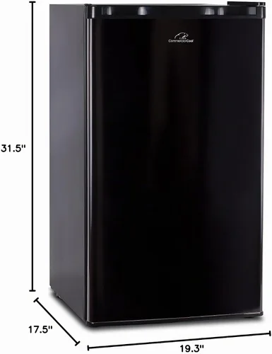 Vista 6 de Commercial Cool CCR32B - Refrigerador y congelador compacto de una sola Negro