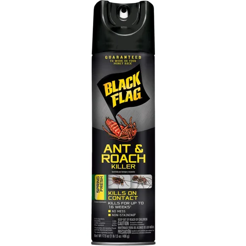 Vista 5 de Black Flag Mata Hormigas y Cucarachas en Polvo 9 Onzas, Aerosol, Fórmula Seca, Natural, 1-Unidad