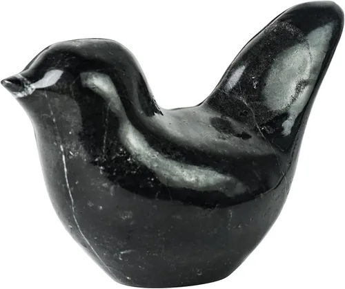 Vista 7 de DreamsEden Figuras de pájaros para decoración del hogar, 1 pieza hecha en piedra, estatua de pájaro grande, escultura decorativa para estante, mesa