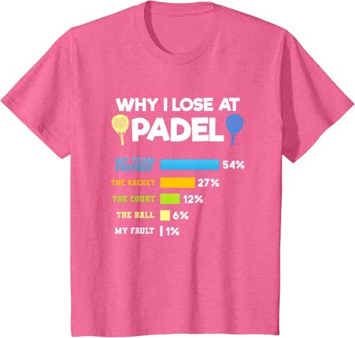 Vista 41 de Camiseta Why I Lose At Padel Answers Not My Fault