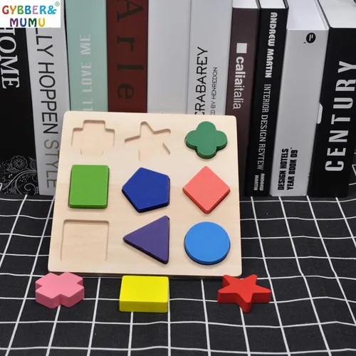 Vista 6 de gybber & Mumu Preschool forma de madera Puzzle