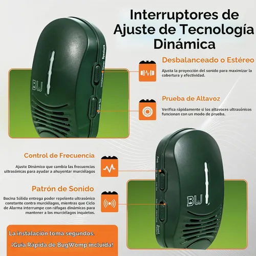 Vista 7 de BEU-G - Unidad de expulsión de murciélagos, edición verde bosque