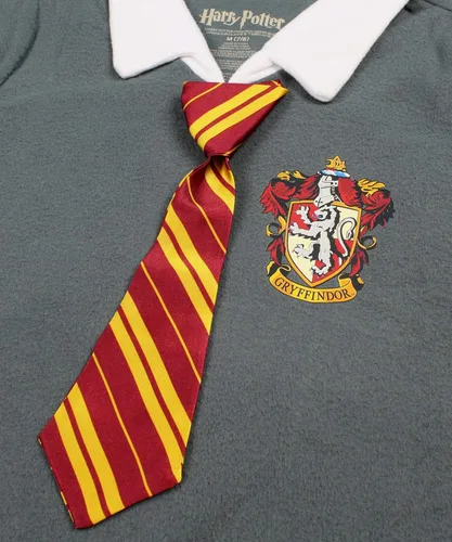 Vista 3 de Harry Potter - Pijama para niñas Hermione Gryffindor con corbata de forro polar
