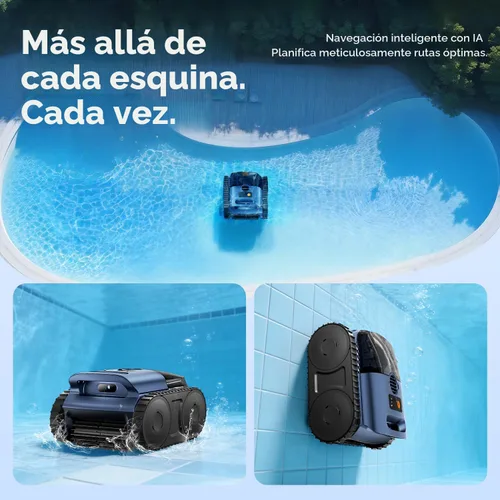 Vista 7 de [Lanzamiento 2026] Aspiradora robótica automática de piscina para piscinas enterradas y sobre el suelo, aspiradora de piscina de escalada en pared