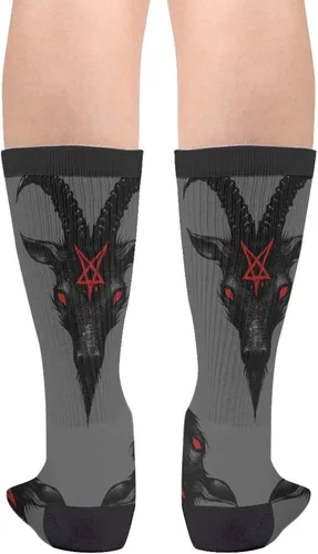 Vista 2 de Mouxue Calcetines locos del tubo del equipo de la novedad divertida, calcetines casuales del vestido de las mujeres de los hombres