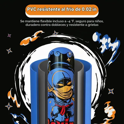 Vista 2 de COMMOUDS Saco de boxeo de 67 pulgadas para niños, juego de boxeo inflable con guantes, saco de boxeo de rebote rápido para practicar karate