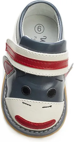 Vista 4 de Wee Squeak Zapatos chirriantes para niños pequeños con chirriador extraíble en estilos y colores divertidos para niños y niñas