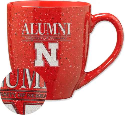Vista 99 de Rico Industries NCAA Illinois Fighting Illini Alumni - Taza de café de cerámica moteada grabada con láser de 16 onzas