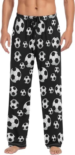 Vista 23 de Ollabaky Pantalones de pijama para hombre, pantalones de pijama con bolsillos, pantalones de descanso para hombre Multi 01