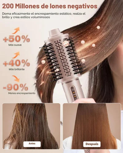 Vista 4 de 7MAGIC Estilizador de cabello y cepillo secador de cabello 7 en 1, secador de cabello de alta velocidad de 110,000 RPM con iones negativos
