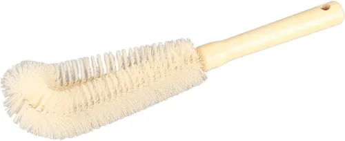 Vista 3 de Cepillo limpiador de botellas con mango largo de madera, cepillo para botella de agua, cepillo de cocina para biberón, taza, jarra, tetera, botellas