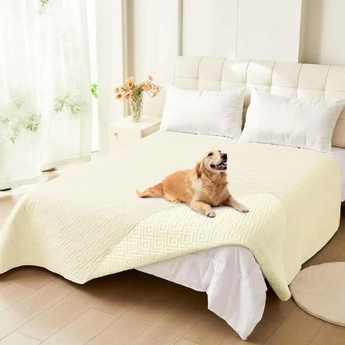 Vista 82 de hyha Manta impermeable para perros, funda suave para cama de perro, mantas para mascotas, funda impermeable para sofá y sillón para perros lavable