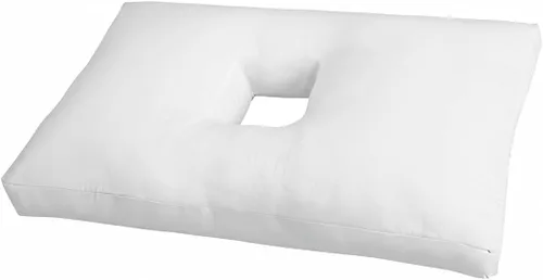 Vista 7 de SleepEasy - Almohada CNH de algodón cómoda con orificio para las orejas para dormir de lado, alivio de presión y dolor, ergonómica, transpirable e