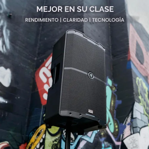 Vista 3 de Mackie SRM Serie V-Class, Altavoz de Alto Rendimiento de 10 Pulgadas 2000W, Amplificado - Negro (SRM210 V-Class)