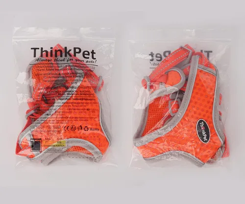 Vista 7 de ThinkPet Arnés de ventilación reflectante transpirable suave sin tirones para cachorros, chaleco de ventilación para cachorros pequeños y medianos