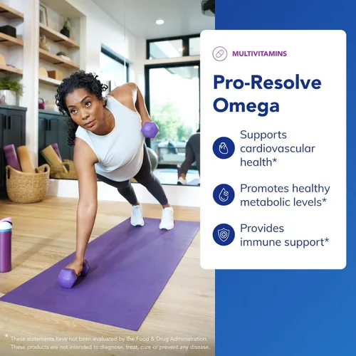Vista 3 de Pure Encapsulations Pro-Resolve Omega, 60 cápsulas de cápsulas blandas Ácidos grasos omega-3 para la salud cardiovascular*, apoya la homeostasis