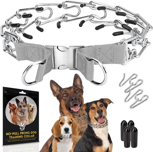 Vista 9 de PetJett Collar de Ahogo para Perros Collar de Entrenamiento Collar de Púas Ajustable para Perro Collar de Liberación Rápida de Pellizco para Perro