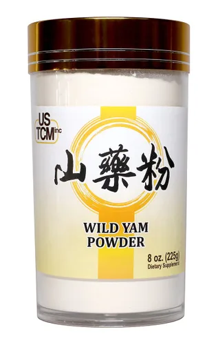 Vista 6 de Polvo de ñame silvestre Rhizoma Dioscoreae Polvo de ñame chino Shan Yao Polvo 120mesh (2oz)