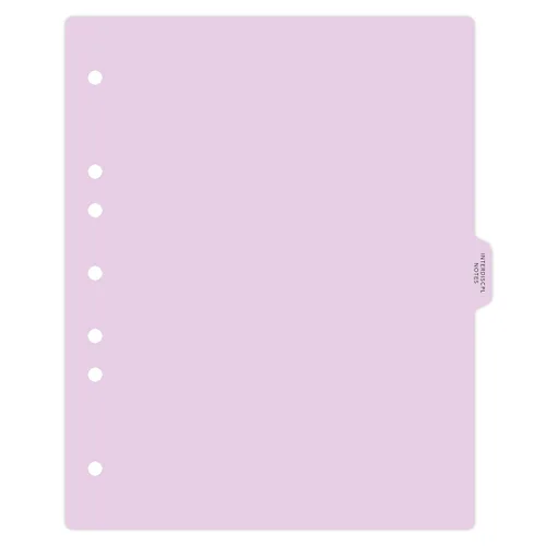 Vista 15 de Carstens - Heavy Duty Misc. Records Plastic Ring Binder Dividers, Side Tab, 1/9 Cut, Tab 5 Position, US Letter, Case of 50, (2616-59CS) - Ideal