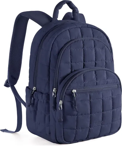 Vista 15 de BAGSMART Mochila de viaje para mujer, mochila universitaria para laptop de Negro