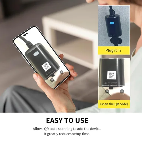 Vista 2 de Enchufe inteligente para exteriores con enchufe WiFi resistente, control remoto, impermeable, compatible con Alexa Google Assistant, no requiere