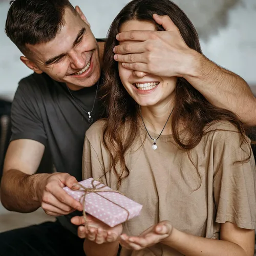 Vista 2 de Tarsus Collar para parejas, collares de relación a juego, prométele ella, regalos de joyería para pareja, novio, novia, mujeres, hombres, amistad