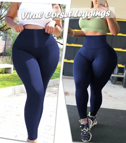 Vista 4 de CROSS1946 Leggings de entrenamiento de cintura para mujer cintura alta levantamiento de glúteos pantalones de yoga con control de abdomen