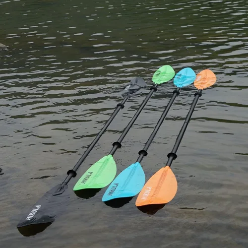 Vista 6 de Kayak Paddle 4 Pieces Aluminum Shaft and PP Blade Floating 86.6in/220cm, 90.5inch/230cm Lightweight Oars