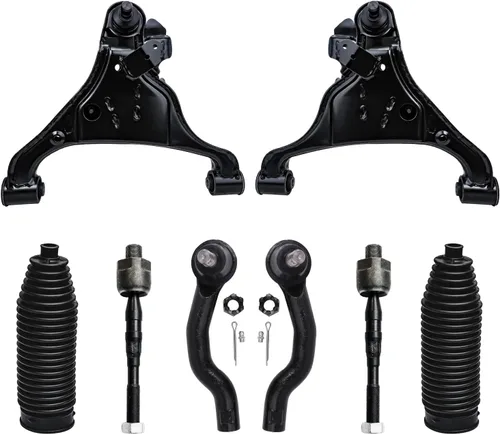 Vista 63 de Detroit Axle - Kit de brazos de control de extremo de 8 piezas para Toyota 2001-2003 Highlander 2002-2003 Camry Lexus ES300, 2 conjuntos de brazos