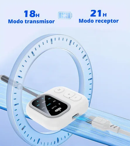 Vista 6 de Adaptador Bluetooth de avión para auriculares AptX de baja latencia
