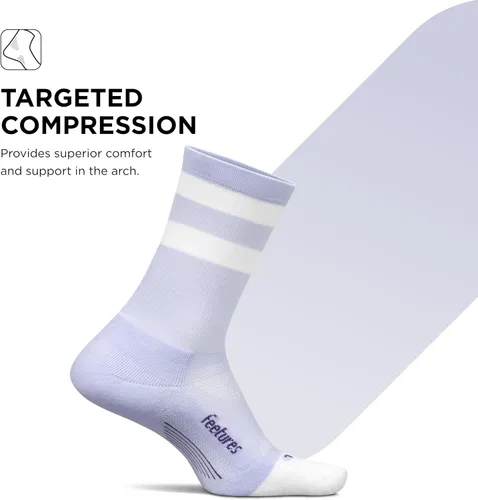 Vista 21 de Feetures Elite Light Cushion Mini Crew Sock - Calcetines deportivos con compresión dirigida