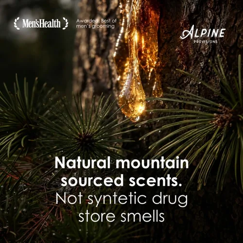 Vista 4 de Alpine Provisions Gel de baño natural y orgánico con cedro y sándalo – Gel de baño hidratante con aloe vera, aceite de coco y aceites esenciales