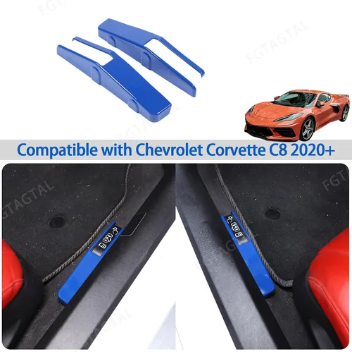 Vista 7 de Cubierta de interruptor de apertura forzada para puerta, compatible con Chevrolet Corvette C8 Stingray 2020-2026, accesorios adhesivos
