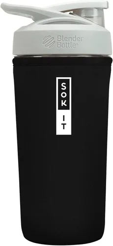 Vista 46 de Sok It BotlSok Botella Mezcladora de Proteínas con Funda Aislante de Neopreno (Floral Abstracto, Se Ajusta a Mezcladoras de 24oz)