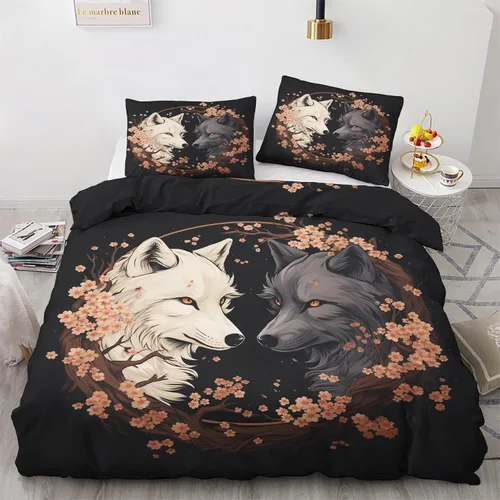 Vista 14 de Funda de edredón abstracta tamaño individual Juego de ropa de cama de arte colorido 2 piezas Funda de edredón con patrón de microfibra suave