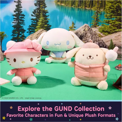 Vista 8 de GUND Sanrio Cinnamoroll in Magic Hat 10-Inch Circus Plush Toy for Ages 1+