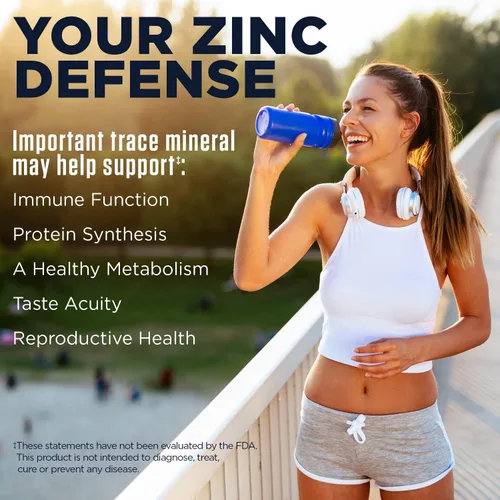 Vista 3 de KAL Suplemento Tri Zinc de 50 mg para hombres y mujeres, citrato de zinc, quelato de aminoácidos y picolinato, 50 mg por porción, apoyo del sistema