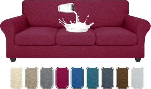Vista 101 de YEMYHOM - Fundas elásticas para cojín individual, protector de sofá, silla, asiento, funda deslizante, funda suave de sofá, reemplazo, grande, a