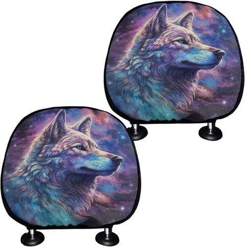 Vista 10 de Funda personalizada para reposacabezas de asiento de automóvil, regalos personalizables, transpirables, paquete de 2 fundas de cojín para asiento