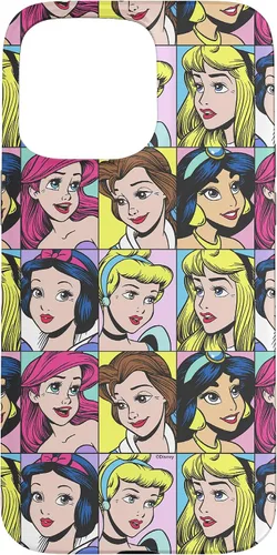 Vista 28 de Funda para iPhone 16 Disney Princesses Pop Art Princess Retratos