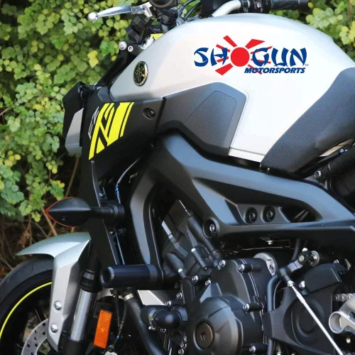 Vista 5 de Shogun Yam MT-09 MT 09 MT09 2018 2019 2020 FZ09 FZ 09 2017 Negro Deslizadores de marco sin corte para modelos ABS y no ABS - 750-6429 - Fabricado