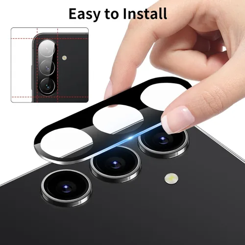 Vista 5 de Paquete de 3 protectores de lente de cámara Dengduoduo para Samsung Galaxy A15 5G, protector de cámara de vidrio templado, cubierta trasera