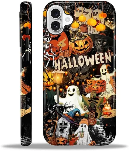 Vista 33 de Funda para iPhone 13 iPhone 14, a prueba de golpes, funda protectora híbrida de 2 capas, doble protección contra caídas, antiarañazos, diseño