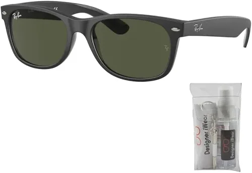Vista 2 de Ray-Ban RB2132 NEW WAYFARER - Gafas de sol para hombres y mujeres paquete con kit de cuidado de gafas de cortesía de diseñador iWear