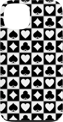 Vista 7 de Playing Card Suit, Hearts, Spades, Diamonds, Clubs, Poker Case for iPhone 17