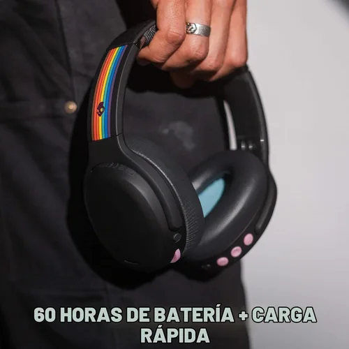 Vista 3 de Skullcandy Crusher ANC 2 - Auriculares inalámbricos Bluetooth con graves multisensoriales, cancelación activa de ruido, hasta 60 horas de batería