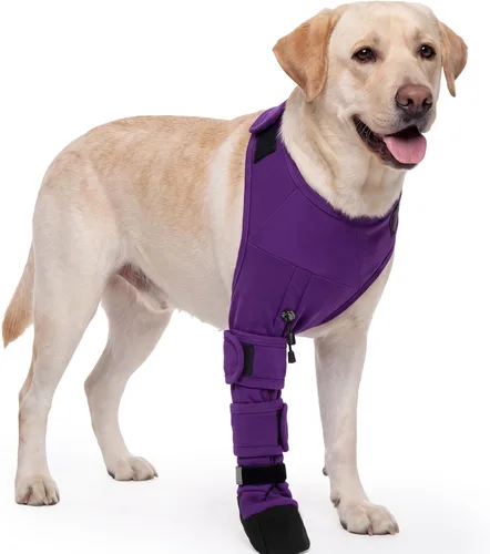 Vista 12 de ROZKITCH Protector de heridas de patas de perro, protectores de patas de Púrpura