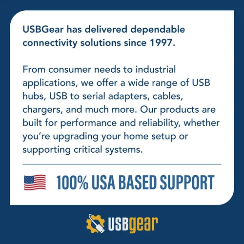Vista 9 de USBGear Concentrador USB de 4 puertos 3.2 Gen 1 – Concentrador de datos supervelocidad montable con puertos USB para laptop, PC, escritorio y más