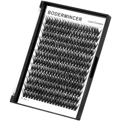 Vista 15 de Bodermincer 7D/10D/20D/30D/40D/50D/60D/80D/100D Rizo D, 240 unidades, extensiones de pestañas postizas, individuales y en racimo, pestañas falsas