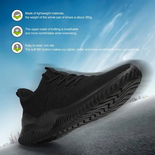 Vista 2 de Tenis de correr para hombre, ligeros, transpirables, informales, suela suave